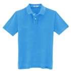 Blue Half Sleeves Collar T-Shirt
