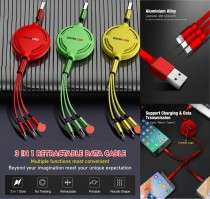 3 in 1 retractable cable set