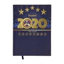 Blue With Gold Hard Bound New Year Diary