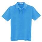Blue Half Sleeves Collar T-Shirt