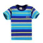 Round Neck Stripes Half Sleeves T-Shirt