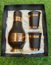 Premium Copper Bottle Hamper- Black