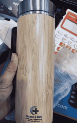 Bamboo Bottle with customised logo